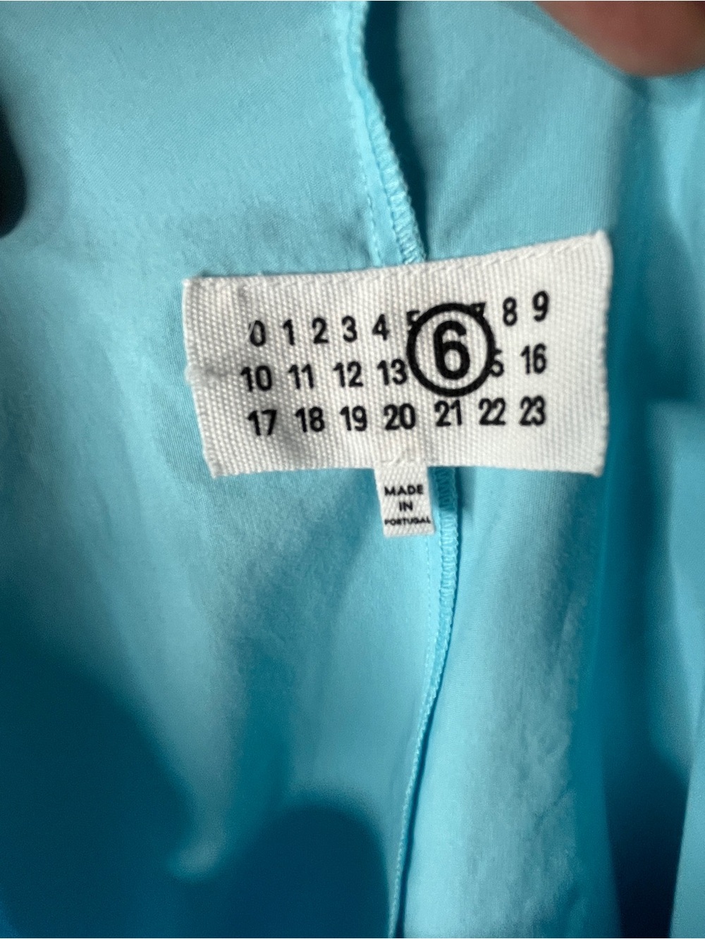 MM6 Maison Margiela Turquoise Blue Oversized Maxi Dress Size 6 - Picture 6 of 7